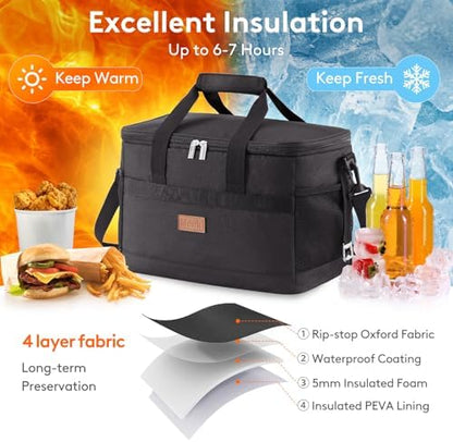 Lifewit Cooler Bag 30/50/60 Cans Collapsible, Insulated Large Lunch Bag