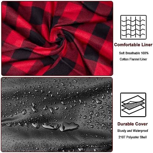 0 Degree Cotton Flannel Double Sleeping Bag for Adults