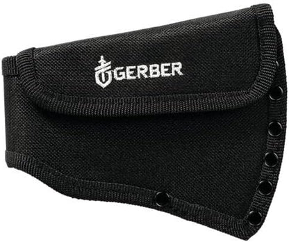 Gerber Gear Pack Hatchet - 3.5" Steel Blade Axe with Full Tang - Survival, Bushcraft and Camping Gear - with Mountable Nylon Sheath