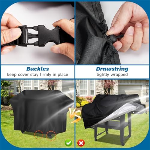 Flat Top Grill Cover for Nexgrill Daytona 68in 4-Burner Propane Gas Griddle