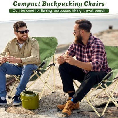 FairySandy 2 Pack Lightweight Camping Chair, Supports 330 Lbs