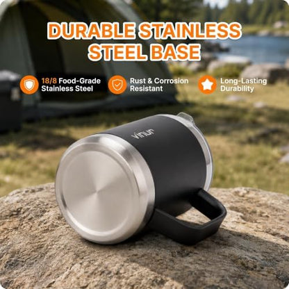 Pour Over Coffee Maker-12 oz Insulated Mug With Stainless Steel Filter