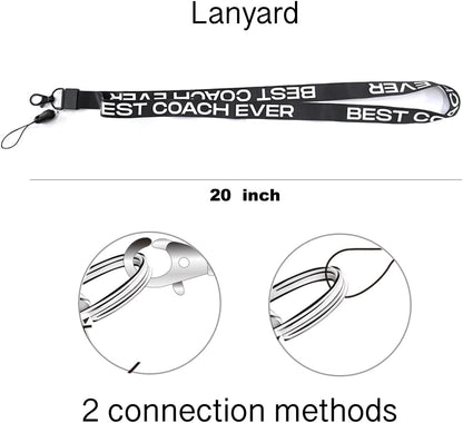 Letters Coach Gifts, Whistle for Coaches, Whistle Emergency, Thank You Coach Gifts, Coaches Whistle with Lanyard Cheer Coach Gift for Men Women Teachers Referees School Sports Coach Outdoor, Letter E
