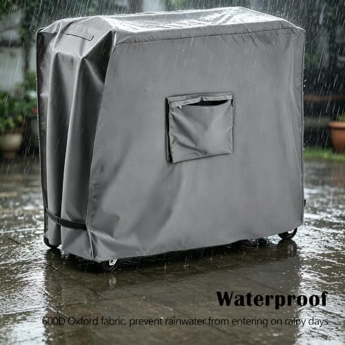 Cooler Cart Cover for 80-100 Qt Patio Rolling Ice Cart,36"Lx19.5"Wx31.5"H