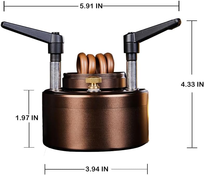 200ML Portable Backpacking Camping Stove with Windshield - Outdoor Alcohol Burning Jet Burner Set for Hiking, Trekking, Fishing, Hunting & Emergency Use