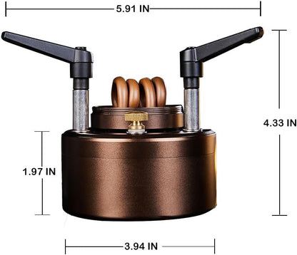 200ML Portable Backpacking Camping Stove with Windshield - Outdoor Alcohol Burning Jet Burner Set for Hiking, Trekking, Fishing, Hunting & Emergency Use