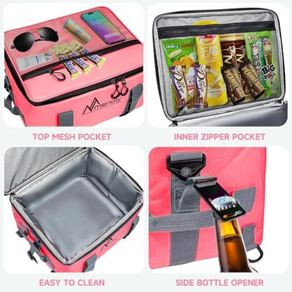 MENOLY Paddle Board Accessories Cooler, 25L Sup Kayak Deck Cooler Bag Fit 30 Cans with Bottle Opener, Adjustable Strap for Paddleboarding, Kayaking, Camping