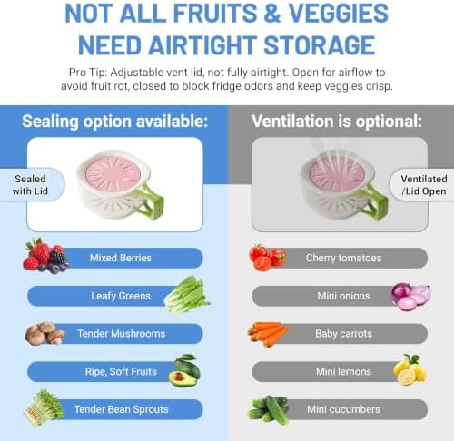 Berry Washing Bowl, Colander Strainer Fridge Organizer Storage Container with Switchable Lid, Fruit Veggie Wash Basket and Draining Bowl, Multifunctional Produce Washer for Kitchen Fridge