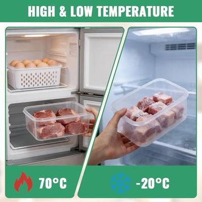 5 Pack Fruit Storage Containers for Fridge Berry Containers for Fridge