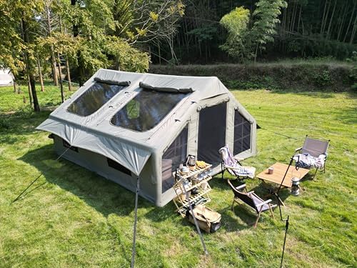 Pop Up Yurt Cabin Tent Waterproof Large Family 4-8 Person Easy Set