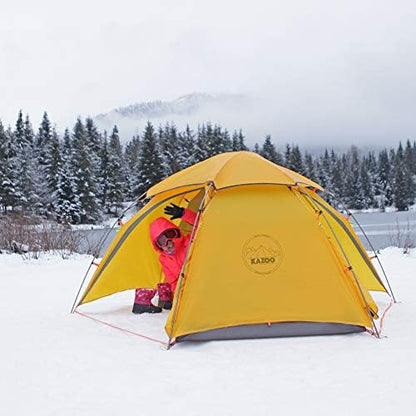 KAZOO Waterproof Backpacking Tent Ultralight 1/2 Person Lightweight Camping Tents 1/2 People Hiking Tents Aluminum Frame Double Layer