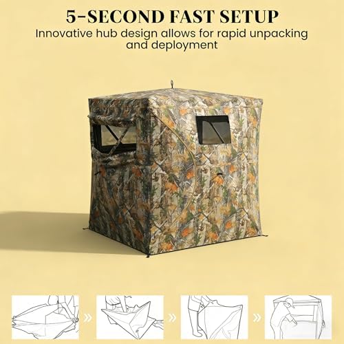 Pop Up Camping Tent, Waterproof Family Tent, Easy Set Up, Large2P