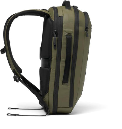 NOMATIC Navigator RS Pack 15L: 15L Premium Backpack w/ 6L Built-In Expansion - Water Resistant Anti Theft Backpack - Laptop Bag - Computer Backpack - Expandable Ranger Green Backpack