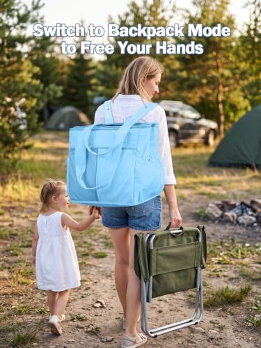 Odoland 2-in-1 Beach Cooler Bag-24 Can + 13L Dry Storage 12H Insulated