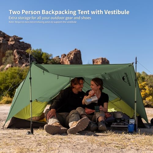 Naturehike Mongar Upgraded 1/2/3 Person Backpacking Tent,Waterproof Lightweight Camping Tent with Footprint