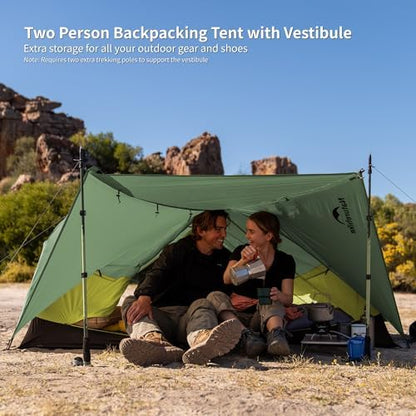 Naturehike Mongar Upgraded 1/2/3 Person Backpacking Tent,Waterproof Lightweight Camping Tent with Footprint