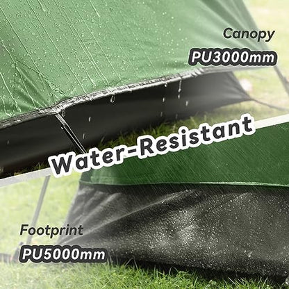 Forceatt Camping Tent 2/3/4 Person, Professional Waterproof & Windproof Lightweight Backpacking Tent Suitable for Outdoor,Hiking,Camping, Mountaineering and Travel