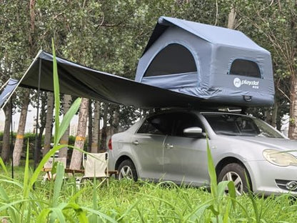 2 Person Inflatable Car Rooftop Tent Easy Set-up Large Outdoor Glamping Camping Tent for SUV,Truck and Universal Auto Self-Driving Touring
