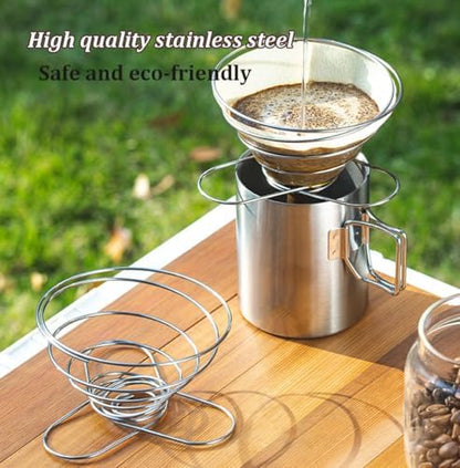 MERMOO YILAN Collapsible Pour Over Coffee Dripper Stainless Steel