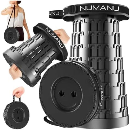 NUMANU Collapsible Stool for Adults, Folding Seat, 620 lbs, Hard Seat