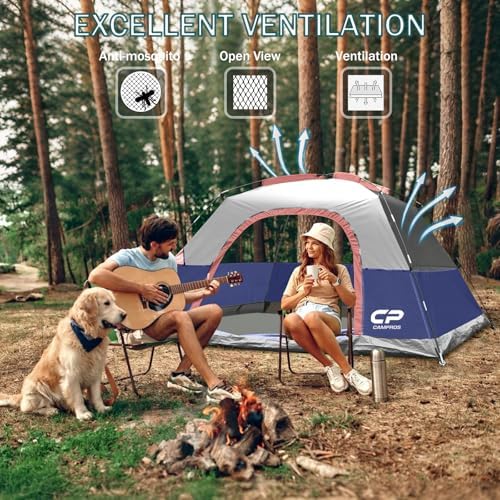 CAMPROS CP Tents for Camping 2/4/6 Person, Waterproof Windproof Dome Tent