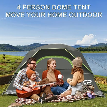 CAMPROS CP Tents for Camping 2/4/6 Person, Waterproof Windproof Dome Tent