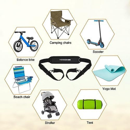 Carry Strap for Folding Chair, Adjustable Beach Chair Backpack Straps,for Beach, Camping