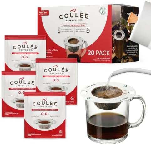 Coulée EcoPour O.G. Colombian Coffee, Medium Roast, Single Serve, 20 Pack