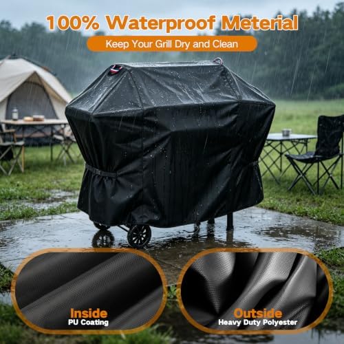 68" Grill Cover for ZH3005Y 2-Burner Gas and Charcoal Combo Grill