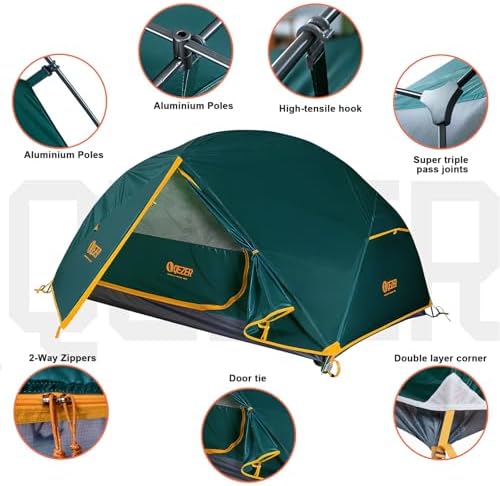 Ultralight Backpacking Tent, Waterproof Camping Tent for Hiking
