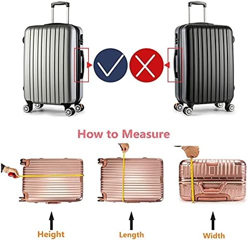 30 Inch PVC Luggage Protector Cover for TSA Approved Clear Suitcase Protector 30-31 Inch Transparent Luggage Protective Cover Case Suitable for 30"-31"