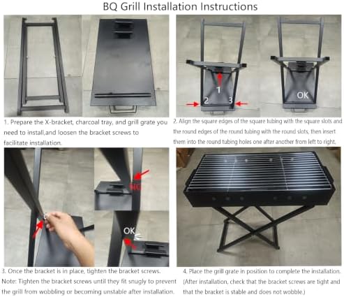 15.7" Charcoal Grill,Portable Foldable Outdoorl Barbecue BBQ Grill