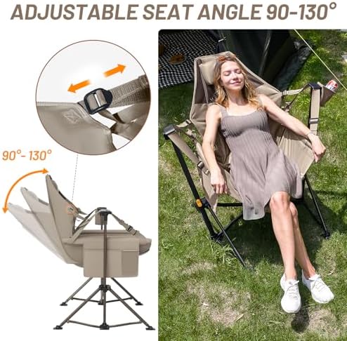 Timber Ridge Hammock Camping Chair, Portable Oversized Swinging Camp Chairs