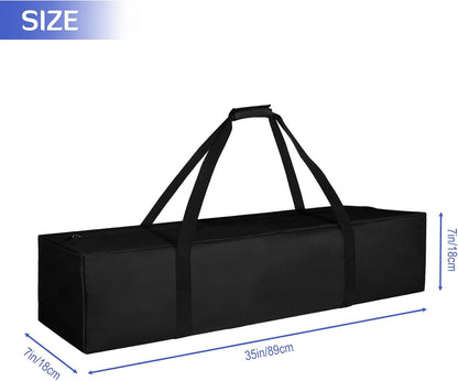 INFANZIA 35inch Sports Duffel Travel Bag, 28L Extra Large Duffel Luggage Bag with Upgrade Zipper, Water Resistant & Foldable Equipment Storage Bag for Fishing Tripod Tent Umbrella, 2PCS