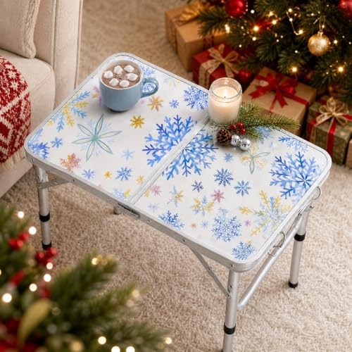 Small Folding Table 2 Foot, Lightweight Aluminum Portable Camping Table