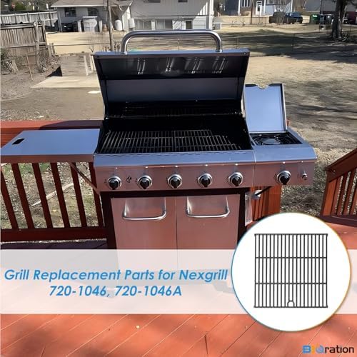 Replacement Parts for Nexgrill 5 Burner 720-1046 720-1046A, Grill Grate for Nexgrill 720-1046 Grill Parts 720-1046A Cooking Grate for Nexgrill Replacement Parts 5 Burner