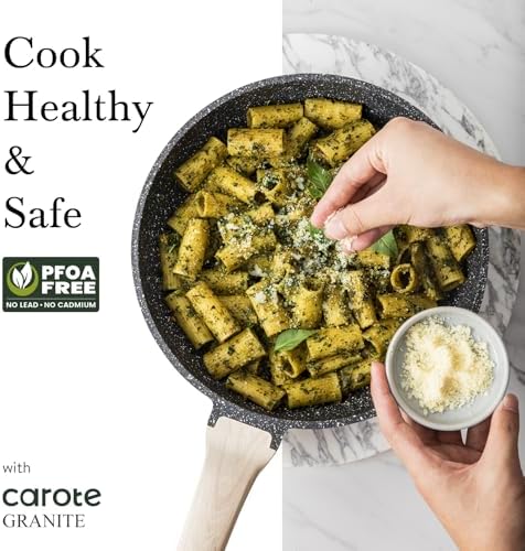 CAROTE Nonstick Cookware Sets, Pots and Pans Set, 14pcs