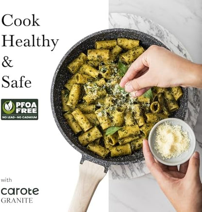 CAROTE Nonstick Cookware Sets, Pots and Pans Set, 14pcs