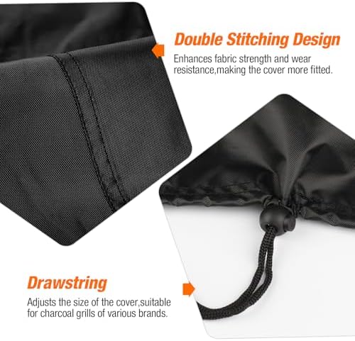 Charcoal Grill Cover for Weber,Round Grill Cover-23 D x 30" H