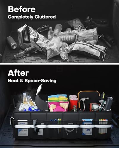 HOTOR Trunk Organizer - Car Organizer with Built-In Leakproof Car Cooler