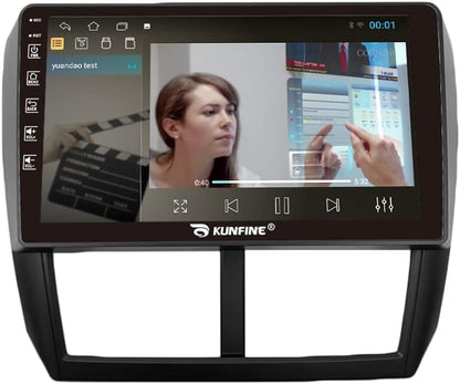 Kunfine Car Android Navigation Stereo GPS Radio Reverse Camera Display 9" IPS Touchscreen Headunit Tablet Pad Media Player for Subaru Forester 2007-2013, if Applicable Quad Core 1G+16G