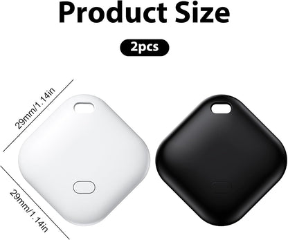 2 Pack GPS Vehicle Tracker, Hidden Vehicle Tracker, No Subscription and Monthly Fees and SIM Card Required, Tracker with Sound, Works with Find My, Suitable for Children, Pets, Vehicles (iOS only)