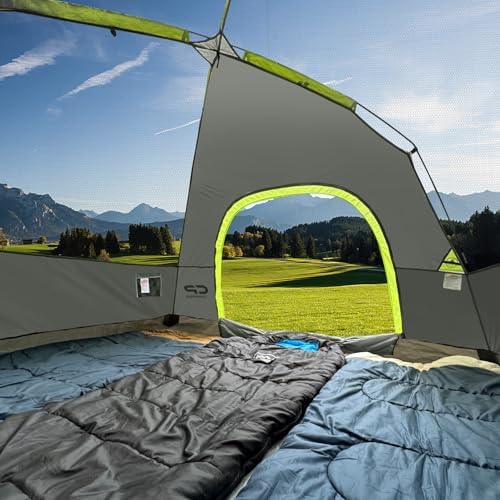 CAMPROS CP Tents for Camping 2/4/6 Person, Waterproof Windproof Dome Tent