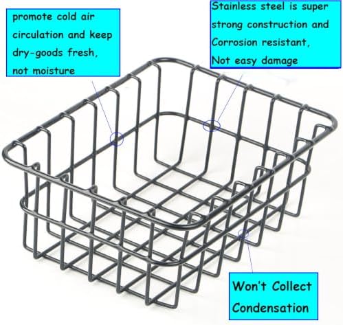 Cooler Basket for RTIC 32 QT,Storage Insert Dry-Goods Baskets Compatible with RTIC 32 Ultra-Light Coolers,Stainless Steel Wire Rack