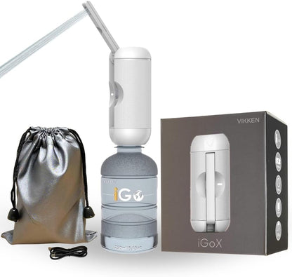 VIKKEN® 250ml iGo X Portable Travel Bidet USB-Type C Rechargeable Electric Mobile Handheld Ultra Strong Water Spray Personal Hygiene Self Care for Women & Men