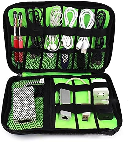 1pack Travel Electronics Cable Organizer Bag Portable Storage Case for Mobile Phone Hard Drive Cords USB Cables Charger Organizer