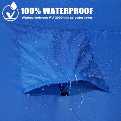 GoHimal Pickup Truck Bed Tent, 5.5-6.0FT Truck Tent for Camping（Blue）
