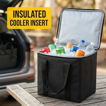 Insulated Car Trunk Cooler, Black