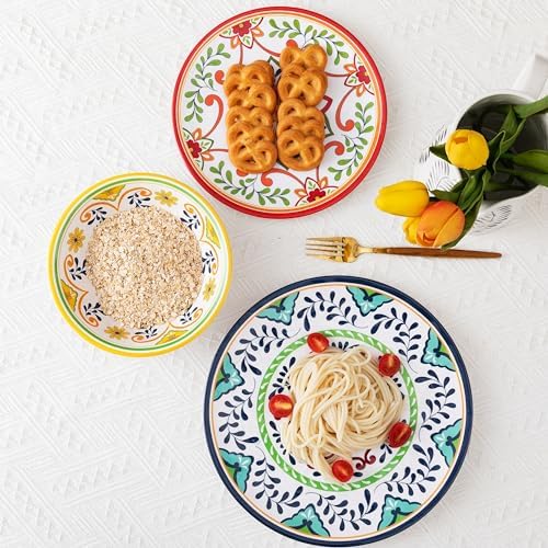 12 pcs Talavera Melamine Dinnerware Set, Service for 4