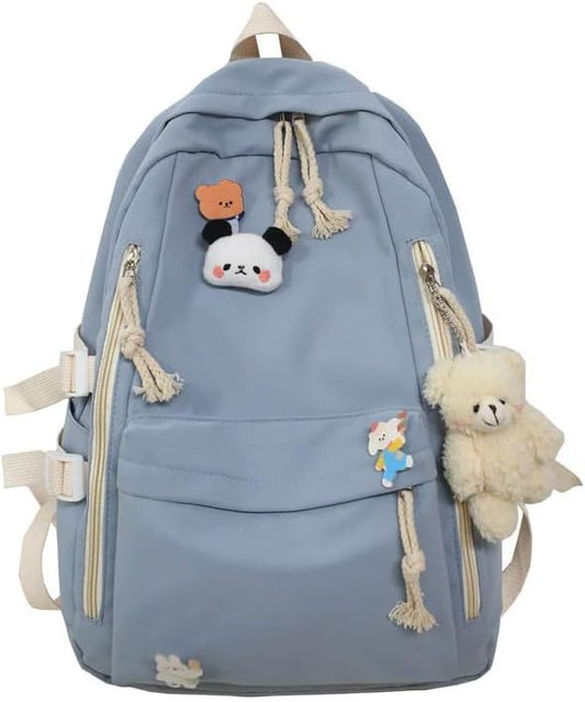 DUSLANG Laptop Backpack For College Women Men Travel Daypack,Blue